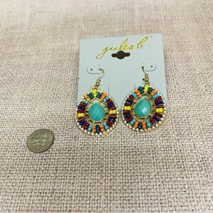 Jules B Boho Beaded Dangle Earrings
